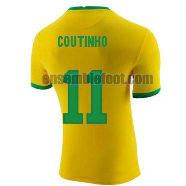 maillots brésil 2020-2021 domicile coutinho 11