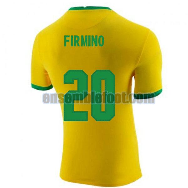 maillots brésil 2020-2021 domicile firmino 20