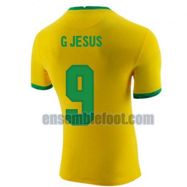 maillots brésil 2020-2021 domicile g jesus 9