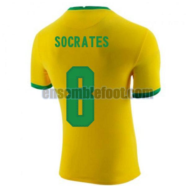 maillots brésil 2020-2021 domicile socrates 8