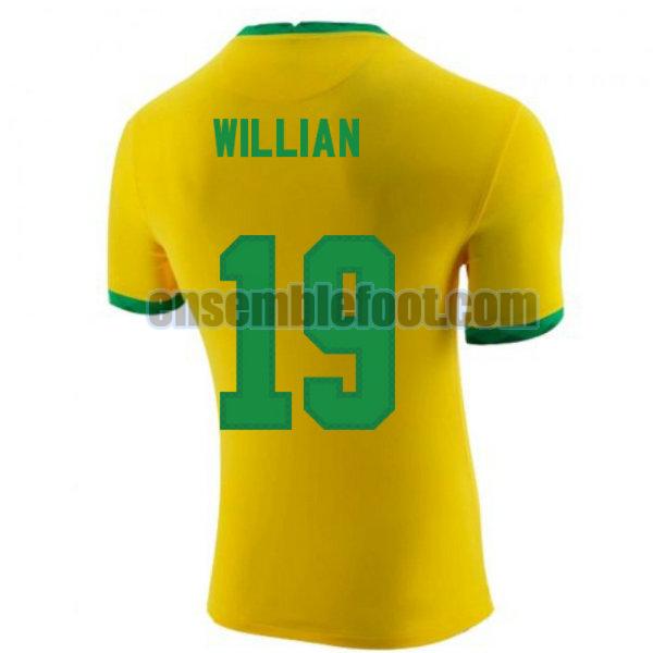 maillots brésil 2020-2021 domicile willian 19