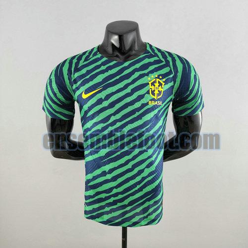 maillots brésil 2022-2023 bleu vert special edition player version