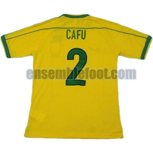 maillots brésil coupe du monde 1998 thaïlande domicile cafu 2