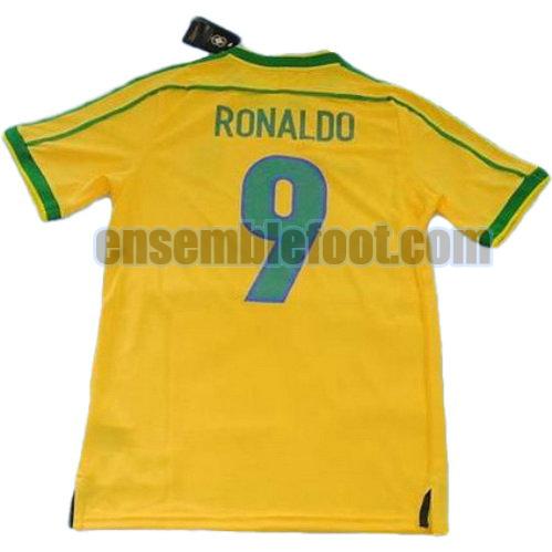 maillots brésil coupe du monde 1998 thaïlande domicile ronaldo 9