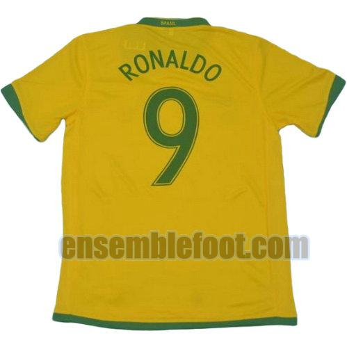 maillots brésil coupe du monde 2006 thaïlande domicile ronaldo 9