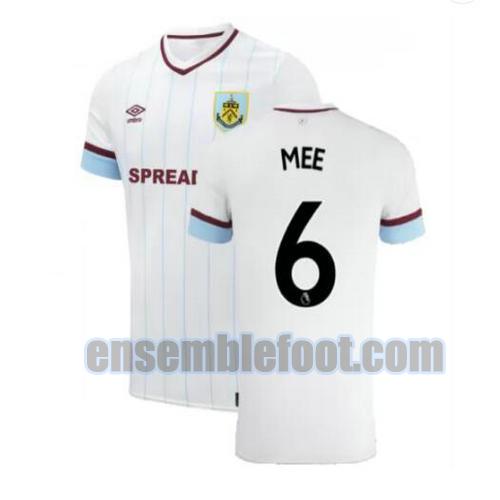maillots burnley fc 2021-2022 exterieur mee 6