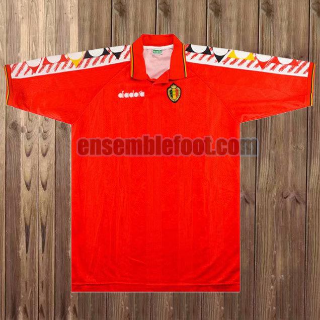 maillots bélgica 1994-1996 rouge domicile
