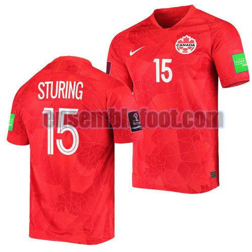 maillots canada 2022 domicile frank sturing 15
