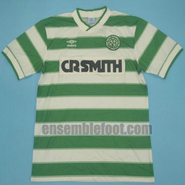 maillots celtic glasgow 1985-1986 vert domicile