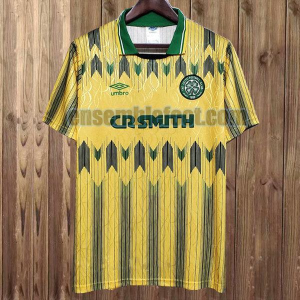 maillots celtic glasgow 1989-1991 jaune exterieur