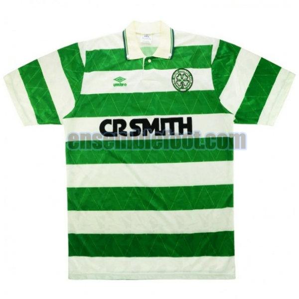 maillots celtic glasgow 1989-1991 vert domicile