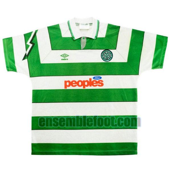maillots celtic glasgow 1991-1992 vert domicile