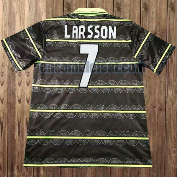 maillots celtic glasgow 1998-1999 noir exterieur larsson 7