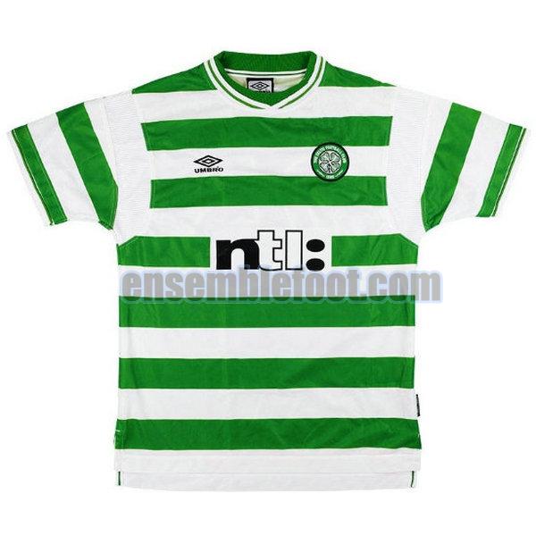 maillots celtic glasgow 1999-2001 vert domicile