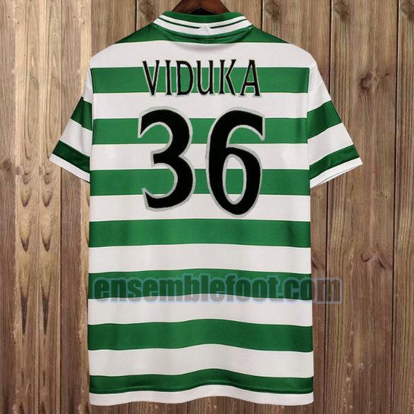 maillots celtic glasgow 1999-2001 vert domicile viduka 36