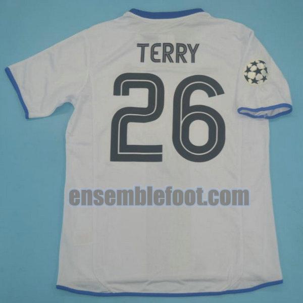 maillots chelsea 2003-2005 blanc exterieur terry 26