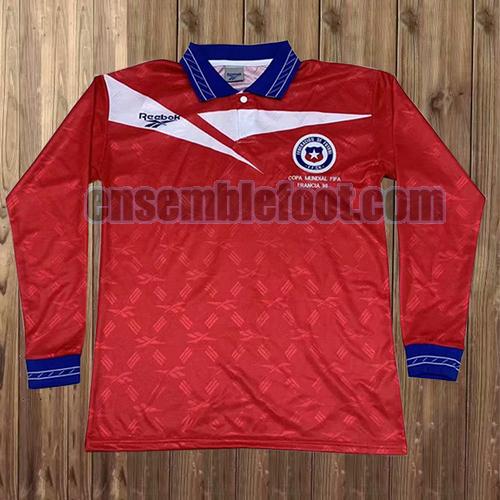 maillots chili 1997-1998 manches longues domicile