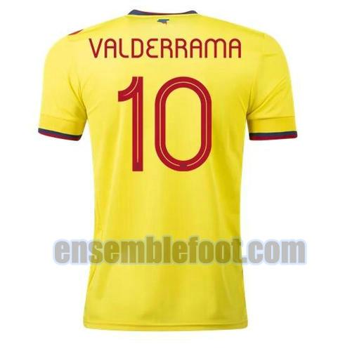 maillots colombie 2021-2022 domicile carlos valderrama 10