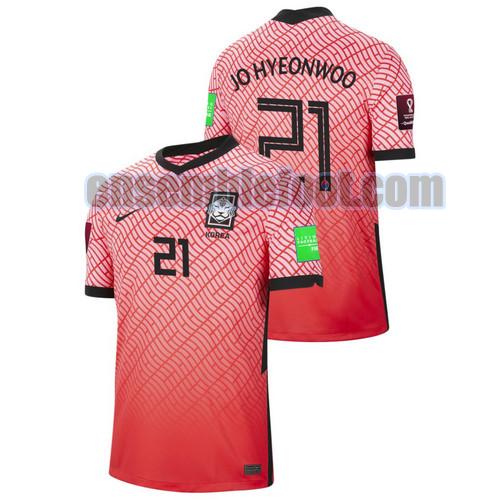 maillots coree du sud 2021-2022 domicile jo hyeon woo 21
