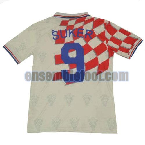 maillots croatie 1998 thaïlande domicile suker 9