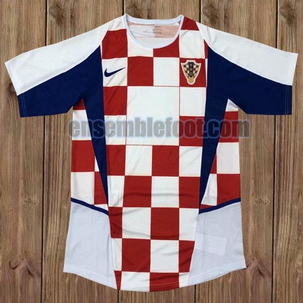 maillots croatie 2002 blanc domicile