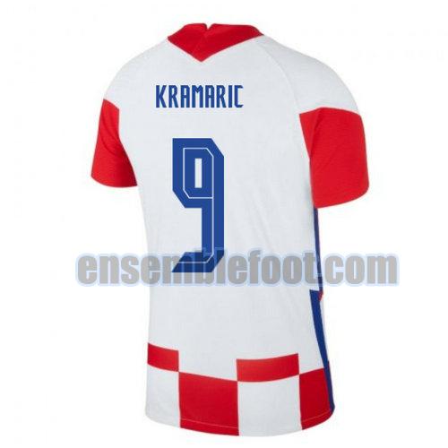 maillots croatie 2020-2021 domicile kramaric 9