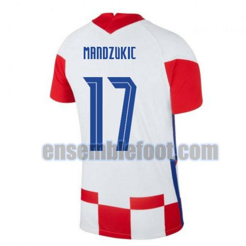 maillots croatie 2020-2021 domicile mandzukic 17