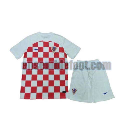 maillots croatie 2022-2023 enfant domicile