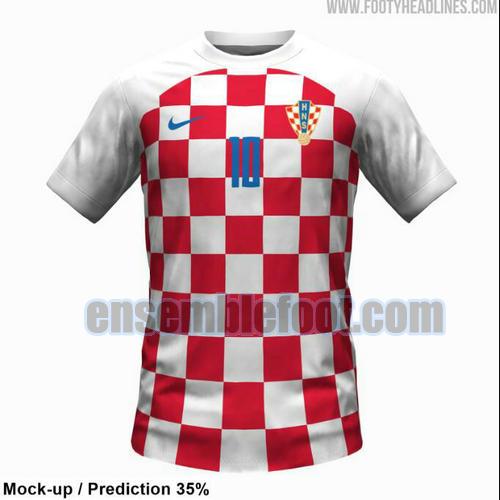 maillots croatie 2022-2023 officielle domicile