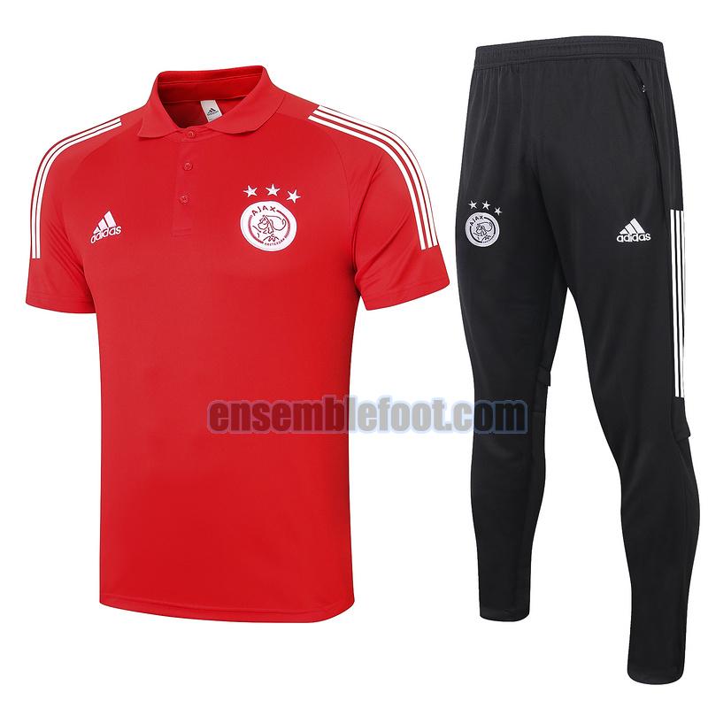 maillots de foot polo afc ajax 2020-2021 rouge costume