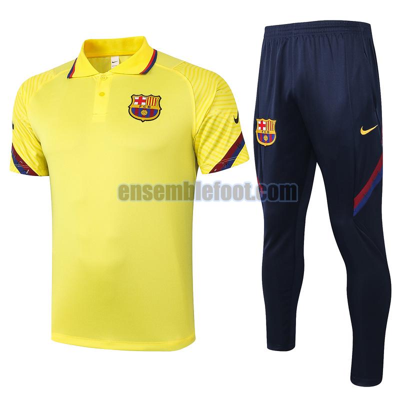 maillots de foot polo barcelone 2020-2021 jaune costume