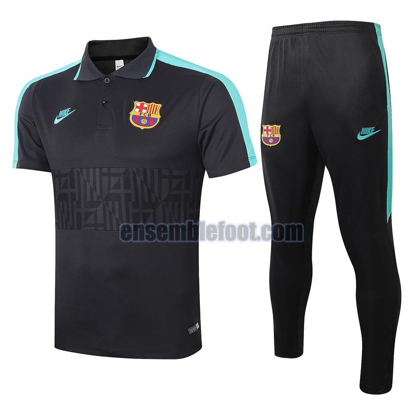 maillots de foot polo barcelone 2020-2021 noir costume