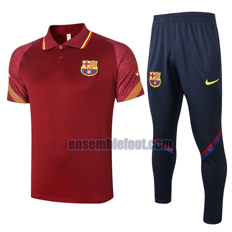 maillots de foot polo barcelone 2020-2021 rouge costume