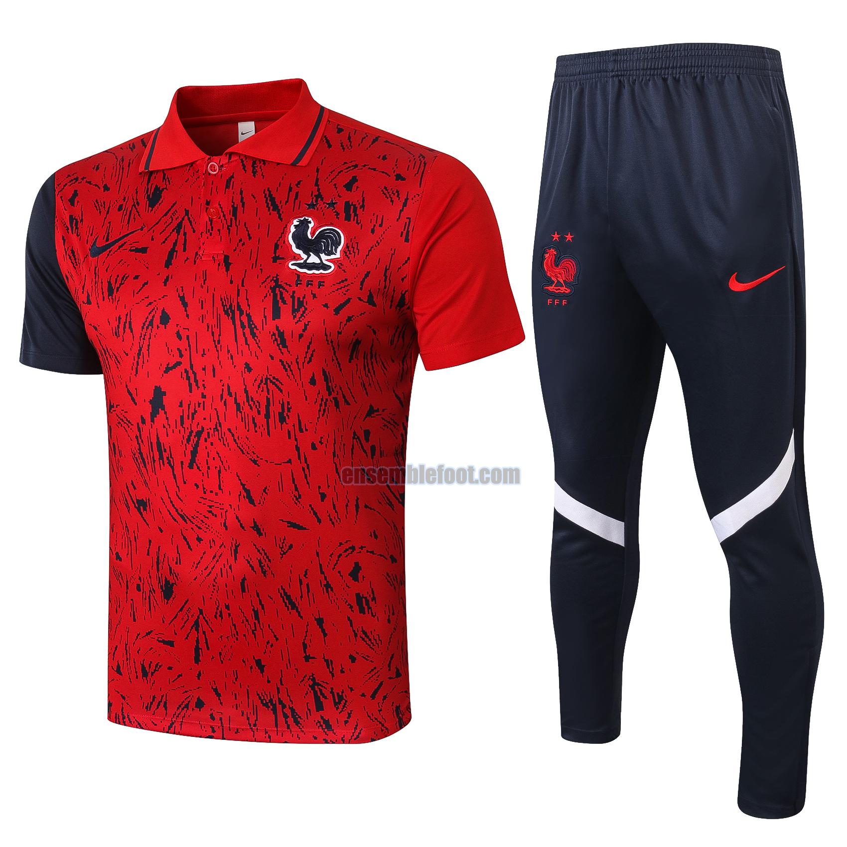 maillots de foot polo france 2020-2021 rouge