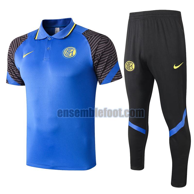 maillots de foot polo inter milan 2020-2021 bleu costume