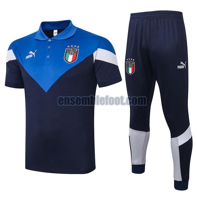 maillots de foot polo italie 2020-2021 bleu costume
