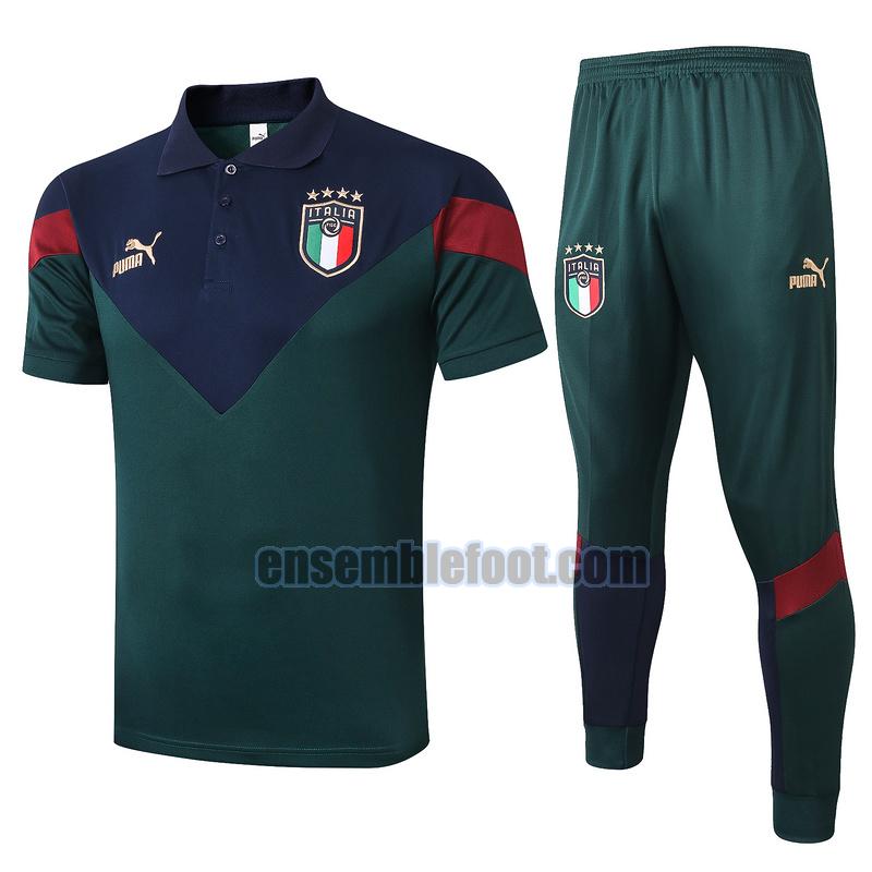 maillots de foot polo italie 2020-2021 vert costume