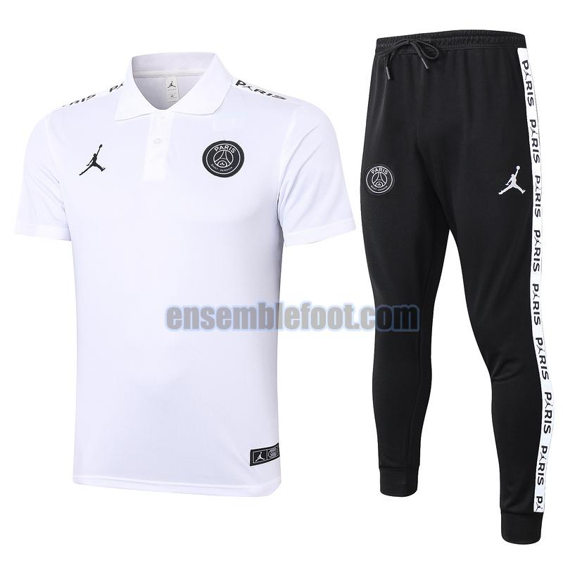 maillots de foot polo paris saint germain 2020-2021 blanc costume