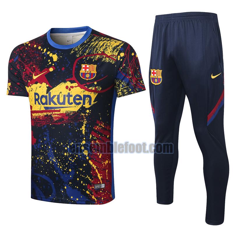 maillots de football à manches courtes barcelone 2020-2021 couleur costume