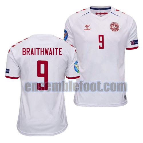 maillots denmark 2021-2022 exterieur martin braithwaite 9