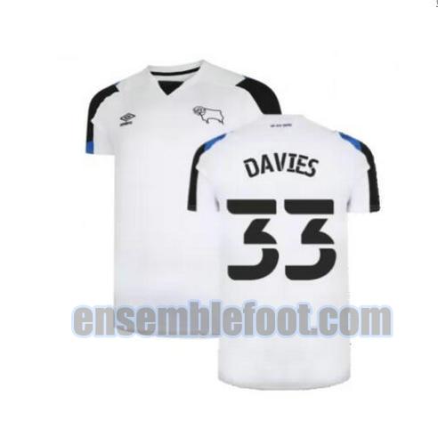 maillots derby county 2021-2022 domicile davies 33