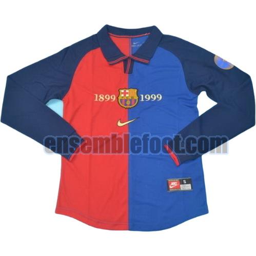 maillots fc barcelone 1999-2000 thaïlande manches longues domicile
