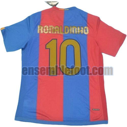 maillots fc barcelone 2006-2007 thaïlande domicile ronaldinho 10