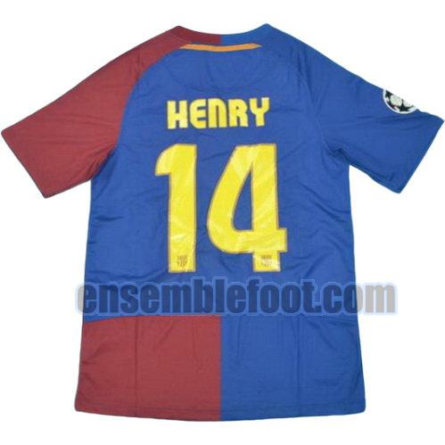 maillots fc barcelone 2008-2009 thaïlande domicile henry 14