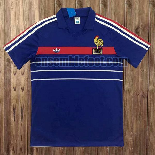 maillots france 1984 bleu domicile