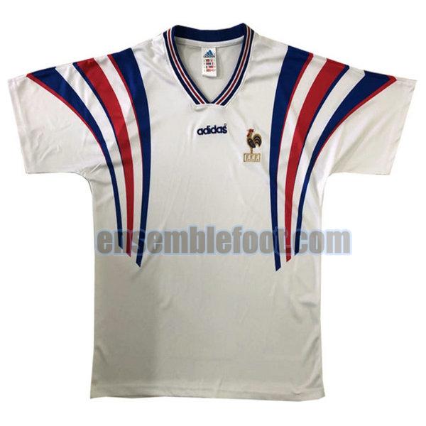 maillots france 1996 blanc exterieur