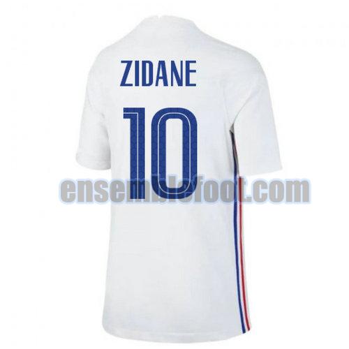 maillots france 2020-2021 exterieur zidane 10