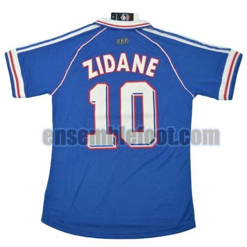 maillots france coupe du monde 1998 thaïlande domicile zidane 10