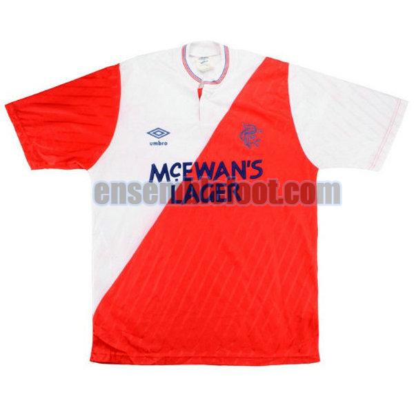 maillots glasgow rangers 1987-1988 rouge exterieur