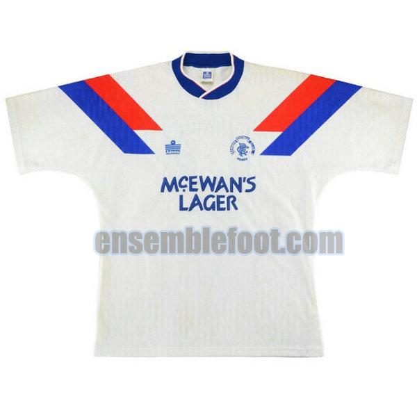 maillots glasgow rangers 1990-1992 blanc exterieur